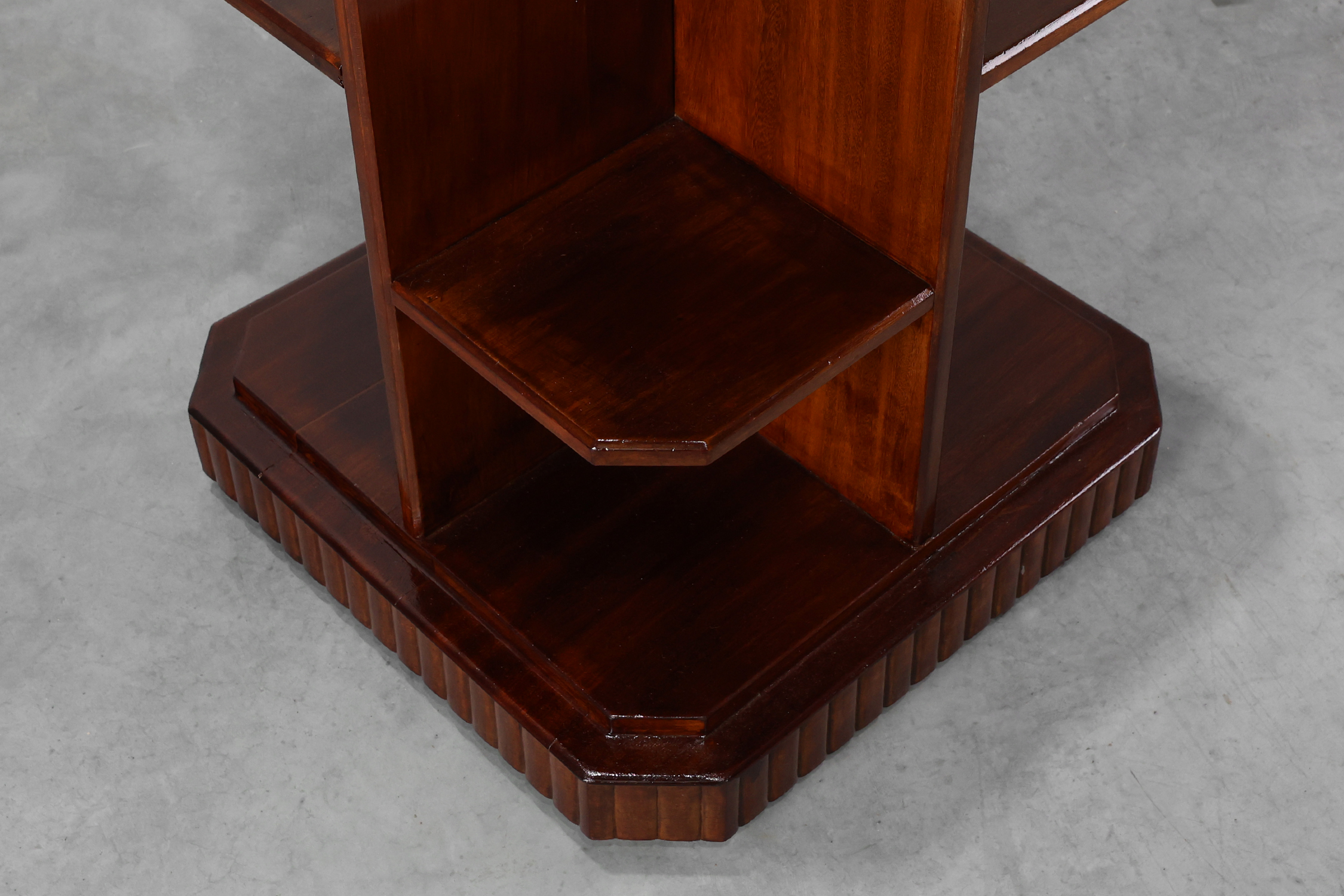 French Art Deco Side Table in Wood, circa 1920thumbnail